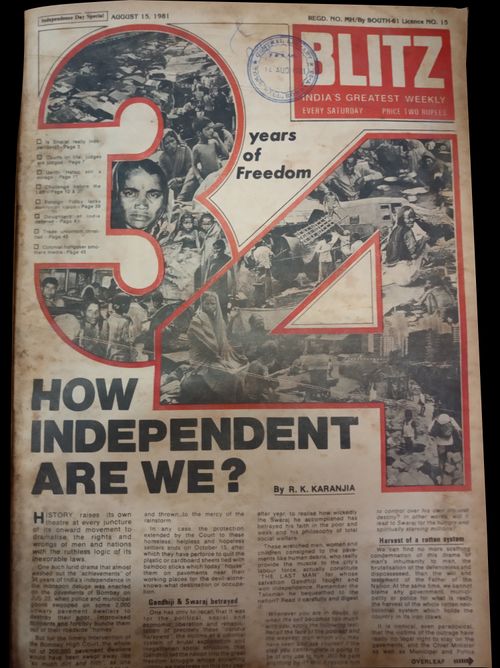 Blitz Cover, Independence Day 1981